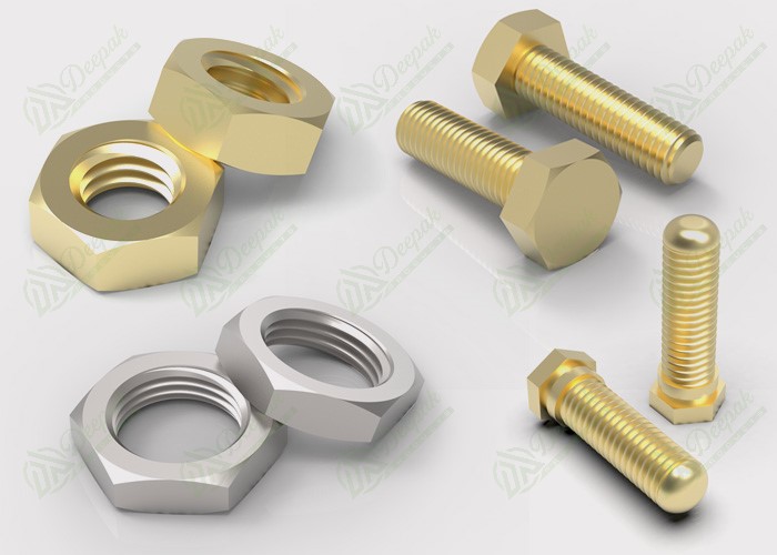 Brass Hex Nuts and Bolts – CNC machined fasteners