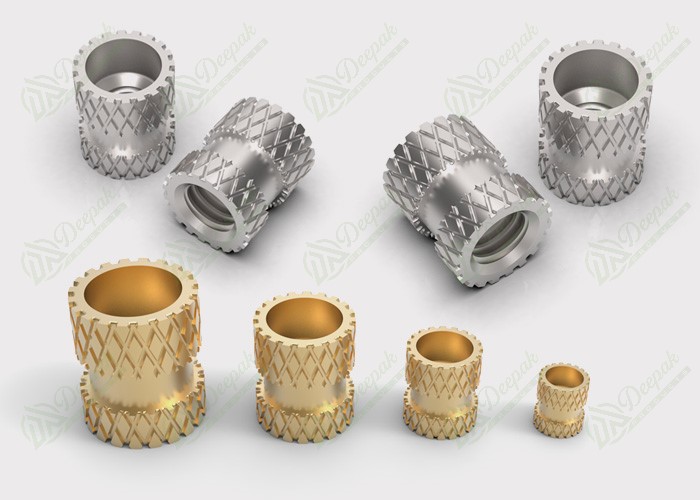 Brass Moulding Inserts – threaded ultrasonic knurled inserts